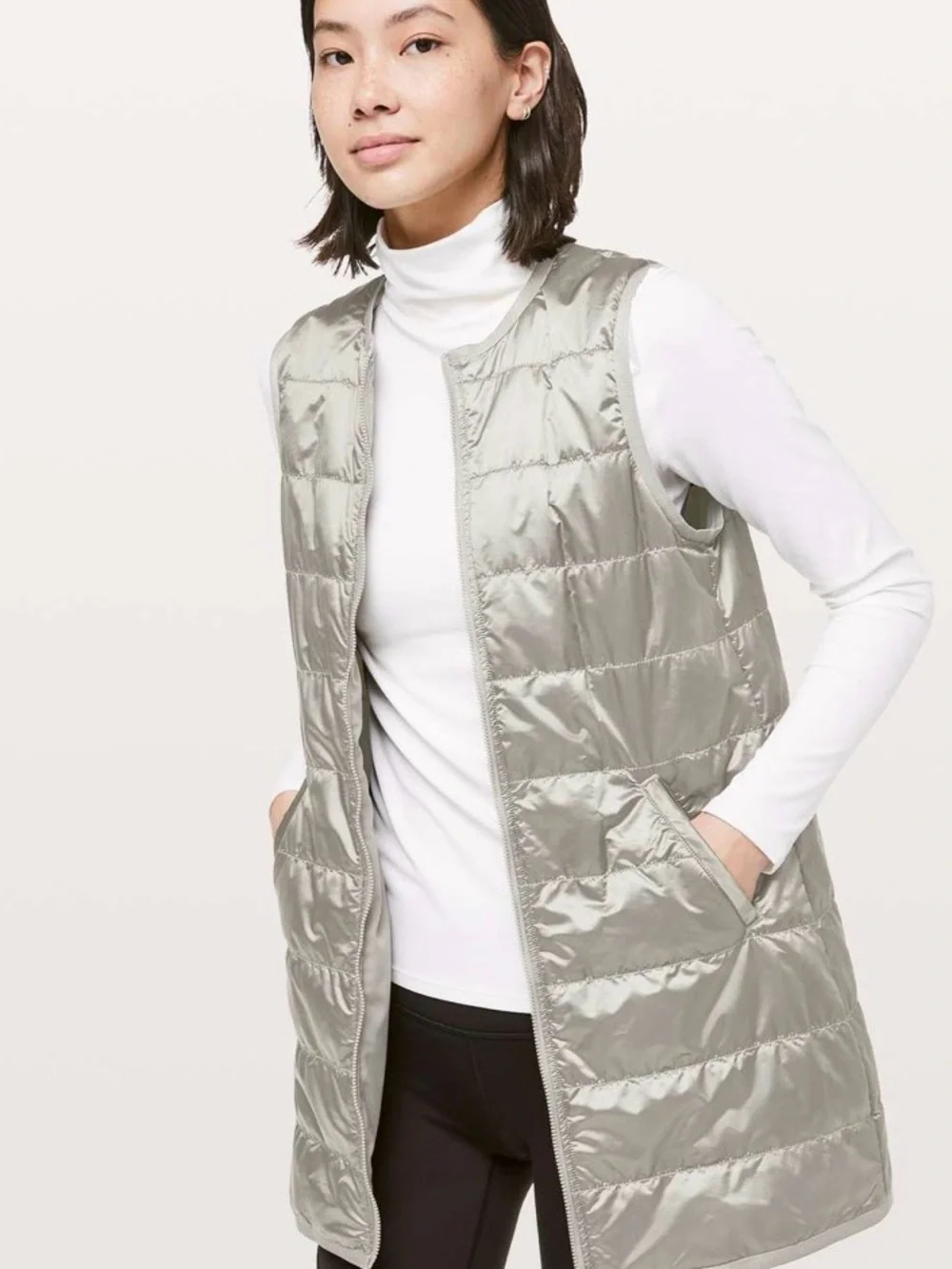 Lululemon Keep on Trek 3 in 1 jacket with removable vest and storable hood sz4